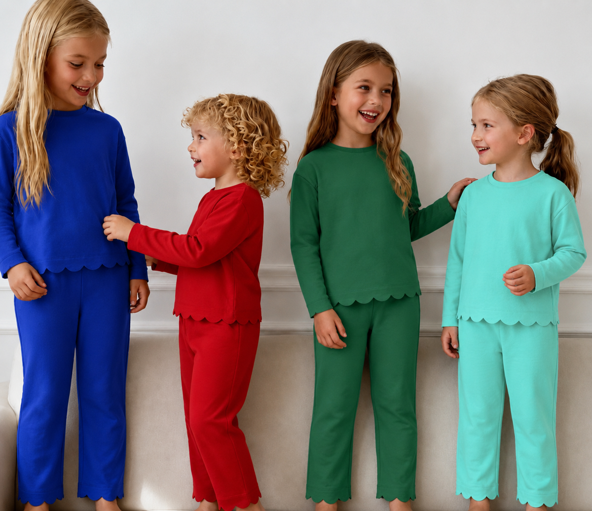 Long sleeve scallop set PRE-ORDER!