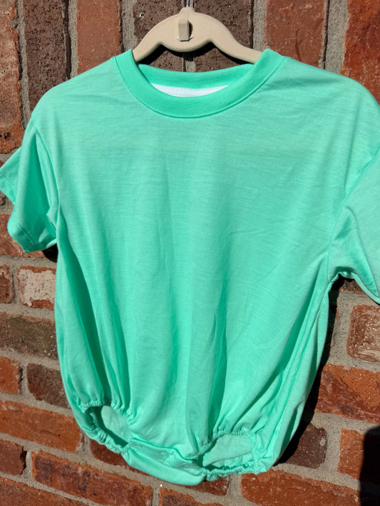 100% polyester short sleeve baggy bubbles