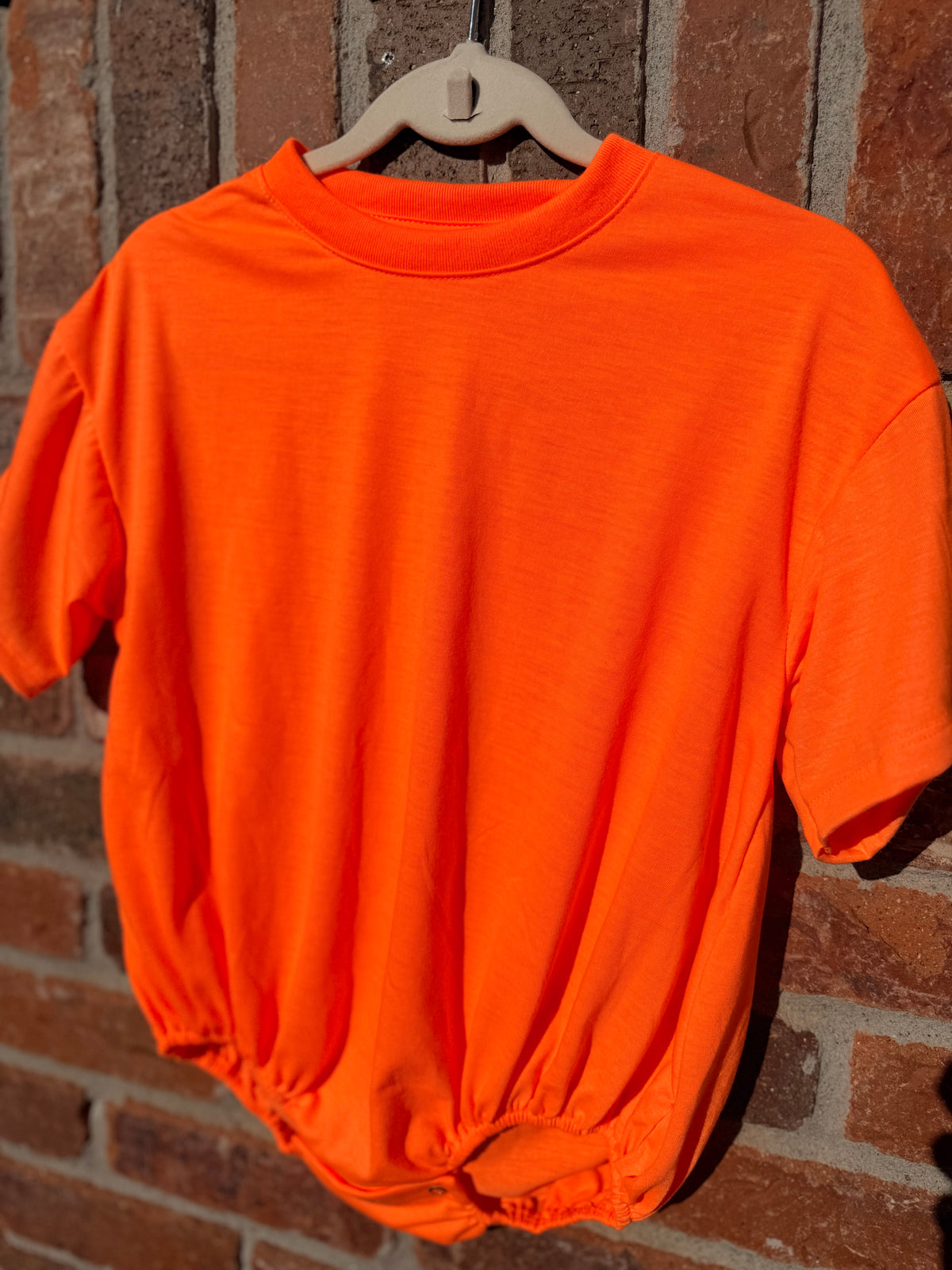 100% polyester short sleeve baggy bubbles