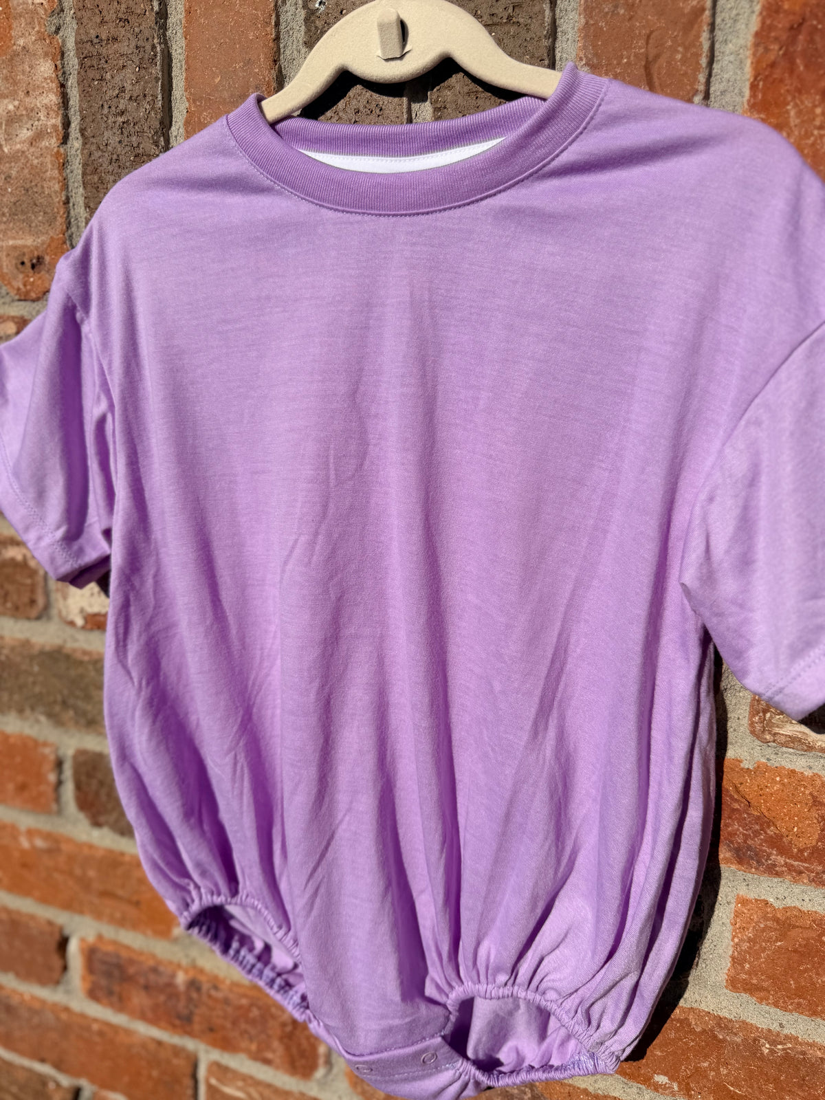 100% polyester short sleeve baggy bubbles